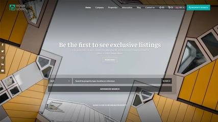 Aperçu d’un modèle configurable de site web CASAFARI CRM 03